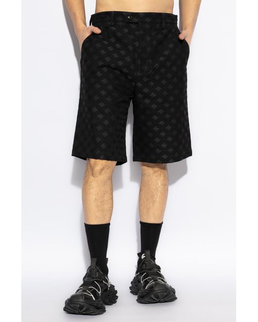 Amiri Black Monogram Shorts for men