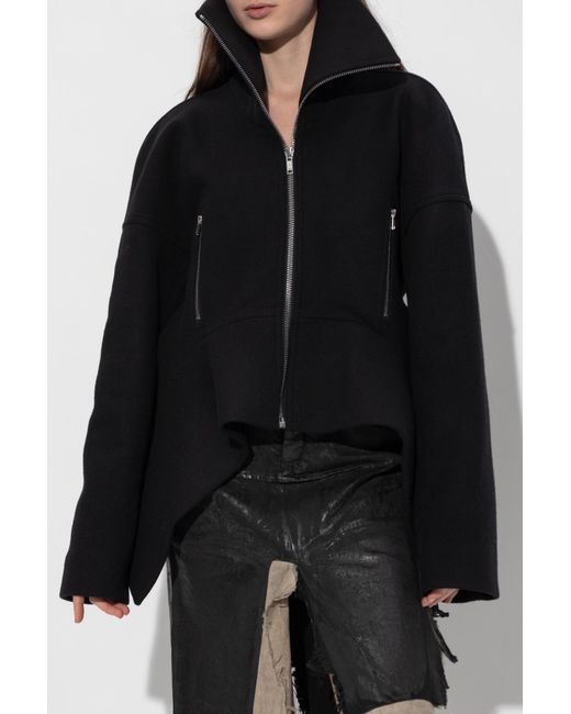 Rick Owens Black Wool Jacket 'Draculimo'