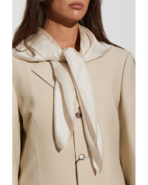 COACH Natural Silk Scarf
