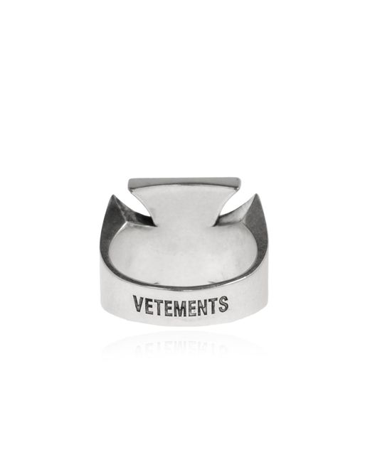 Vetements Black Logo Ring