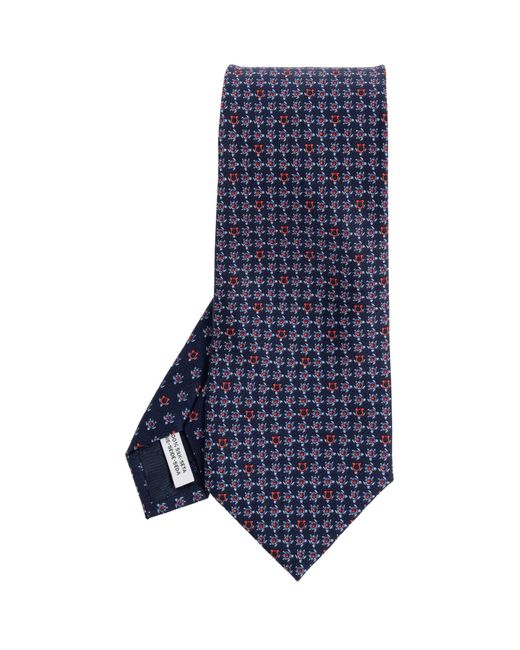 Ferragamo Blue Silk Tie for men