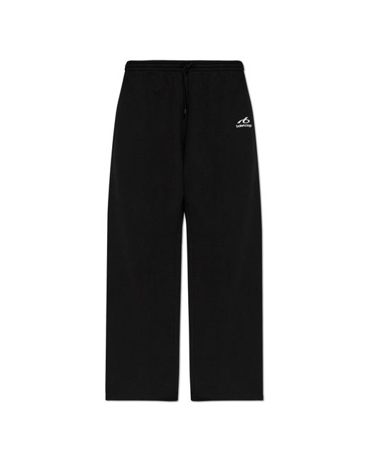 Balenciaga Black Wide-Leg Sweatpants for men
