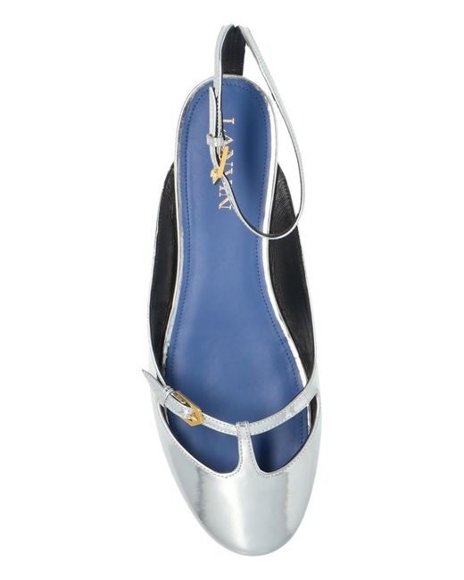 Lanvin Yellow Mary Jane Ballet Flats