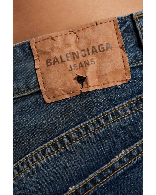 Balenciaga Blue Wide-Leg Jeans