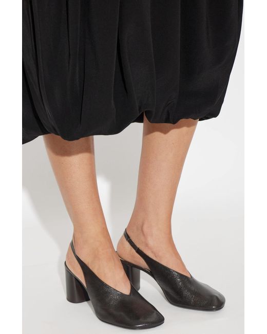 Lemaire Brown Leather Heeled Shoes