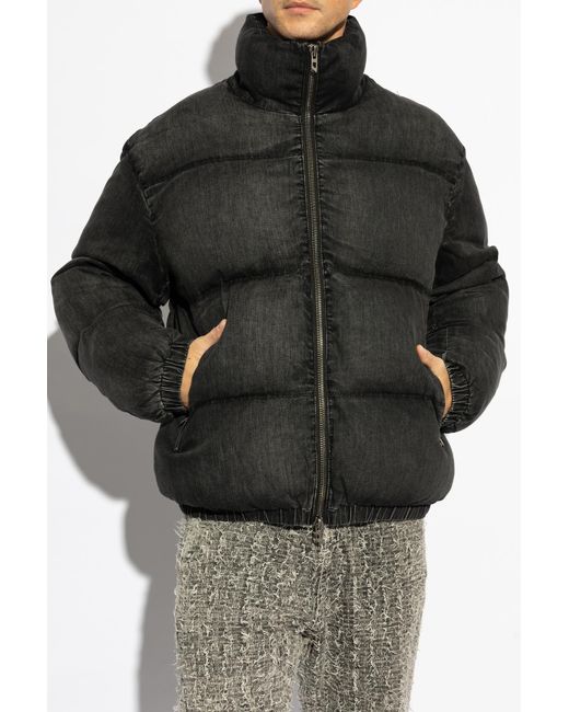 DIESEL Black Padded Jacket 'W-Mons-A'