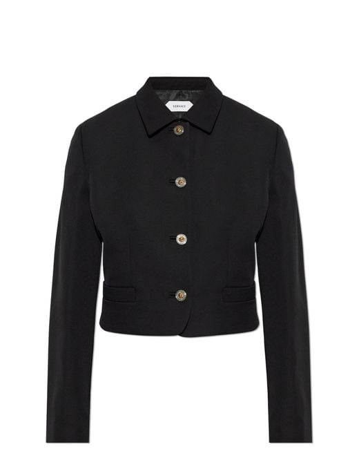 Versace Black Wool Blazer