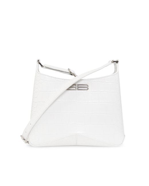 Balenciaga White 'xx Small' Hobo Bag