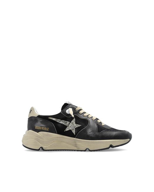 Golden Goose Deluxe Brand Black Sneakers Running Sole