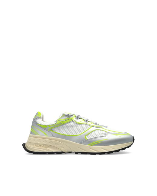 DSquared² Green Sports Shoes Sprinter for men