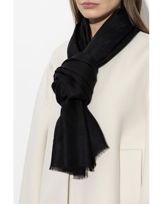 Max Mara Black 'Gelato' Scarf