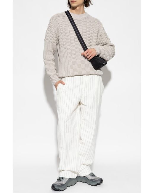 Off-White c/o Virgil Abloh White Sweater With Logo for men
