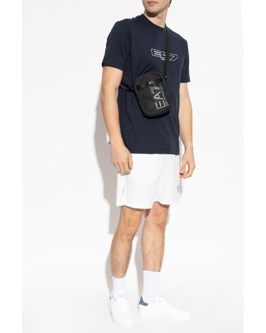 EA7 Blue T-Shirt With Logo for men