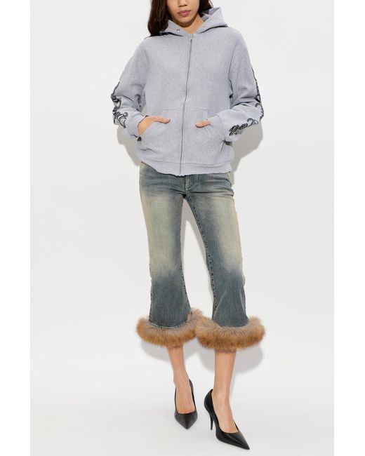 Balenciaga Gray Sweatshirt With Logo