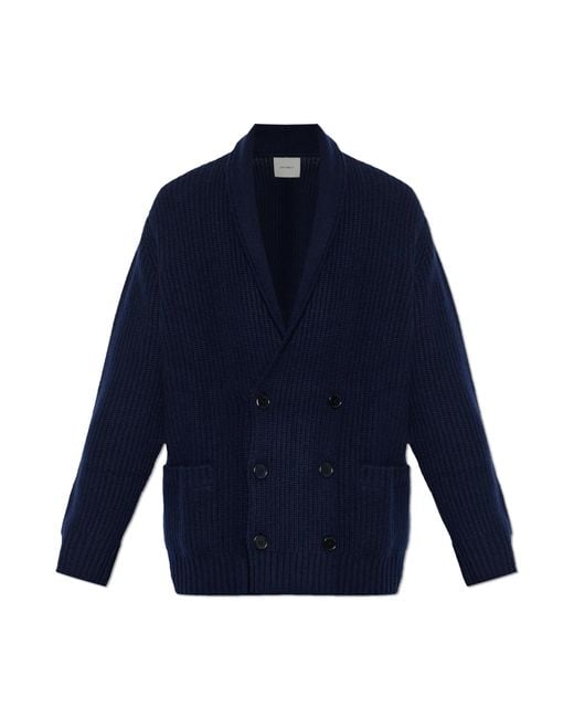 Lisa Yang Blue Cardigan 'Lyle' for men