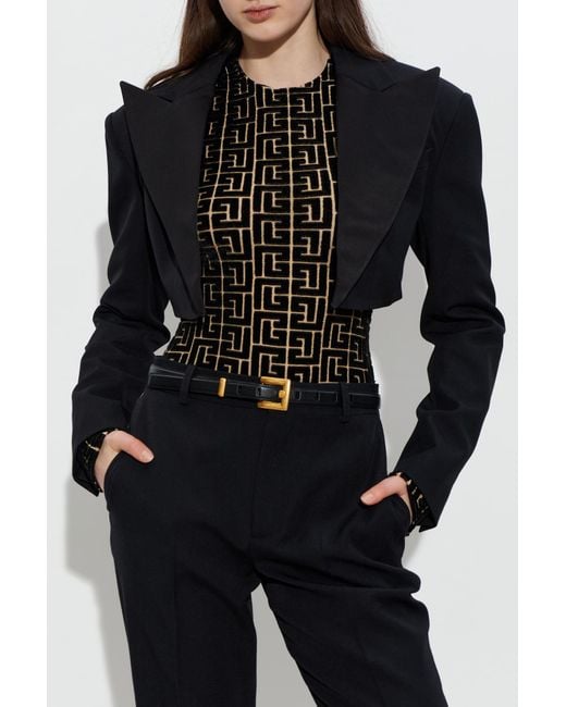 Balmain Black Wool Blazer