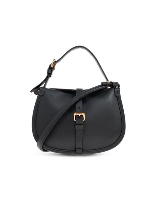Etro Black Leather Shoulder Bag