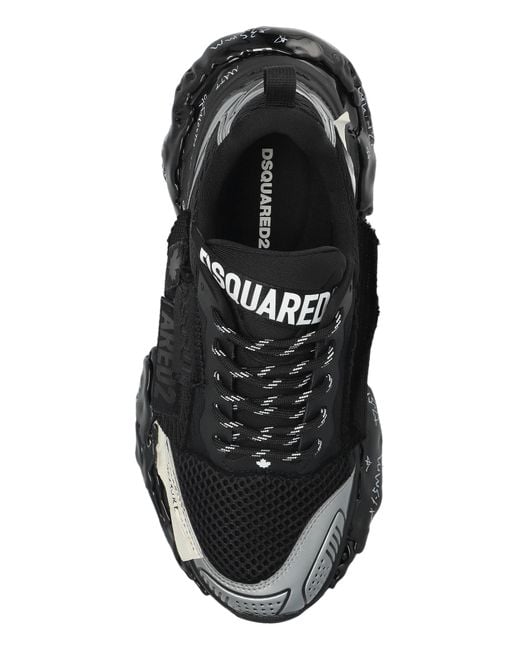 DSquared² Black 'Faster' Sports Shoes for men