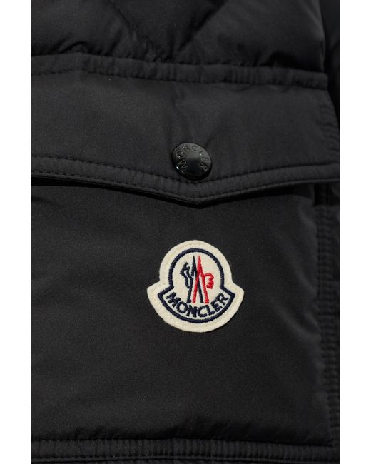 Moncler Black Quilted Jacket 'Maya'
