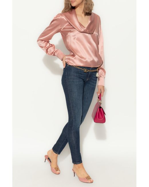 Dolce & Gabbana Blue Tapered Leg Jeans