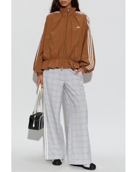 Adidas Originals White Wide-Leg Trousers