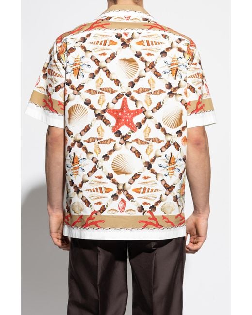 Dolce & Gabbana Multicolor Shirt With A Seashell Motif for men
