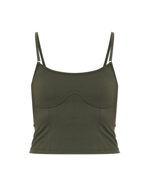 Rethinkit Studios Green Short Sleeveless Top