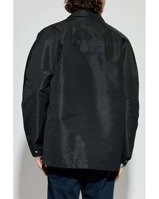 Givenchy Black Jacket With Logo for men