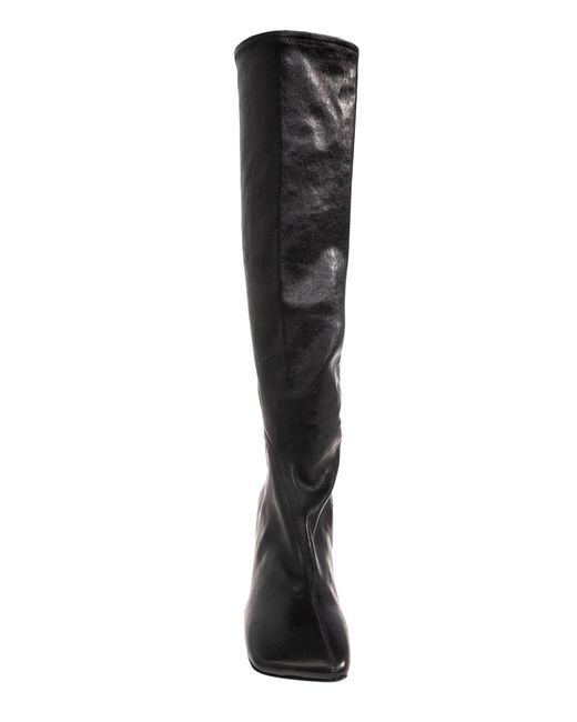 Jil Sander Black Heeled Boots In Leather,