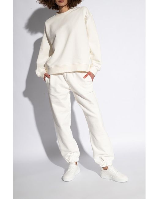 Stuart Weitzman White 'Sw Courtside' Sneakers