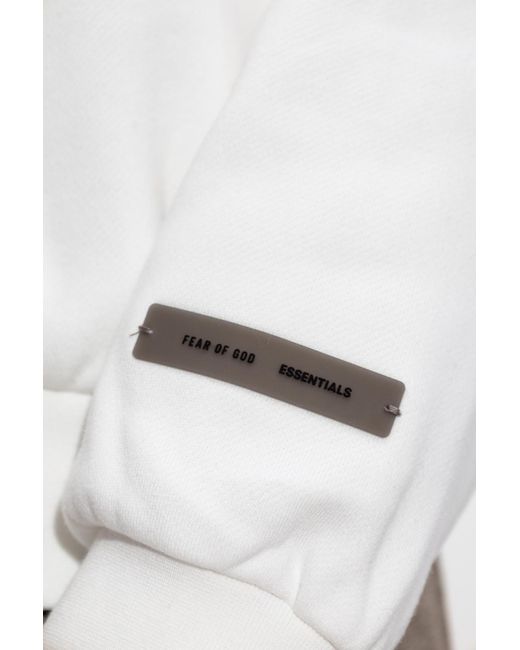 Fear Of God White Sweatshirt With A Short Stand-Up Collar