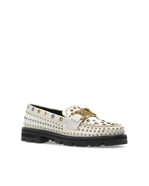 Kurt Geiger White "Mansion" Loafers