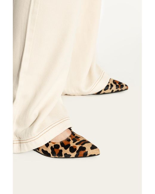 Munthe White Ballet Flats "Perma"