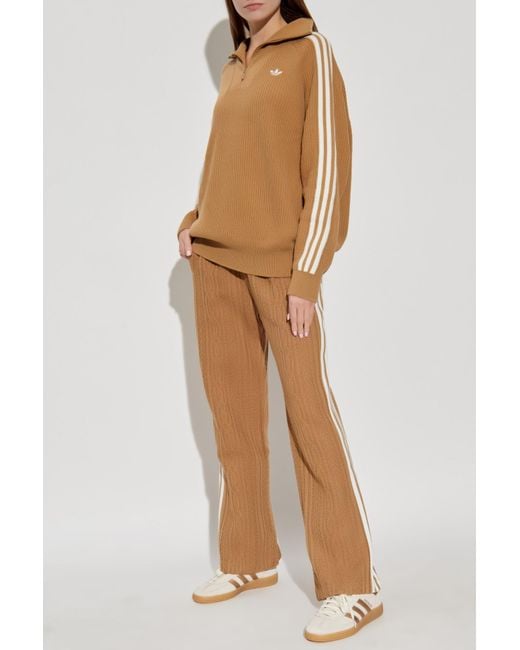adidas-originals-sweater-with-zip-up-collar-in-natural-lyst-uk
