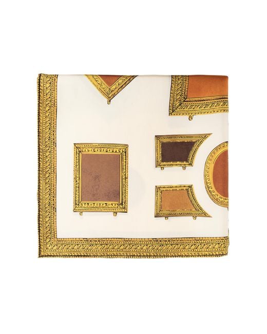 Versace Metallic Silk Scarf