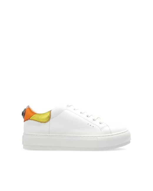 Kurt Geiger White Sports Shoes With Logo