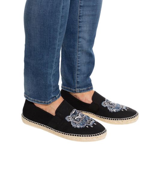 kenzo tiger espadrilles black