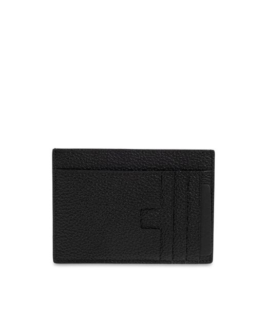 Tom Ford Black Leather Card Holder for men