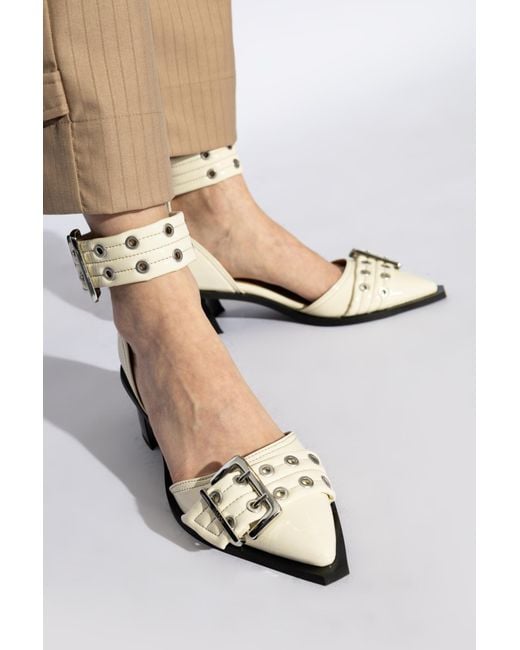 Ganni White Heeled Shoes