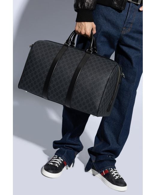 Gucci Blue Canvas Carry-On Bag 'Gg Supreme' for men