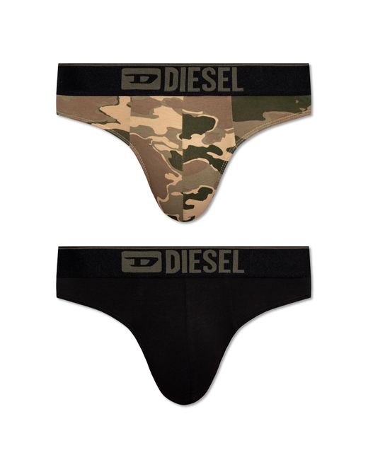 DIESEL Black 'umbr-stringtwopack' Thing 2-pack, for men