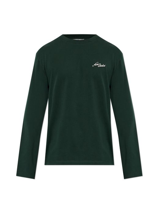 Acne Green Long-Sleeve T-Shirt for men