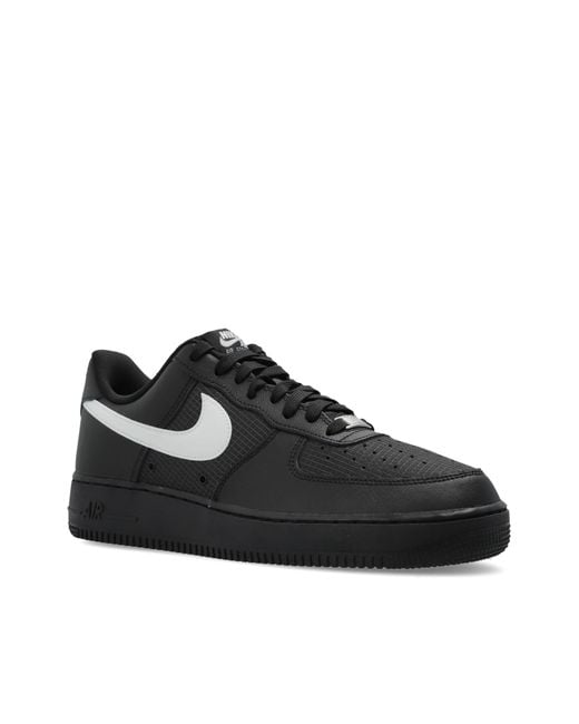Nike Black Sports Shoes 'Air Force 1 '07 Lv8' for men