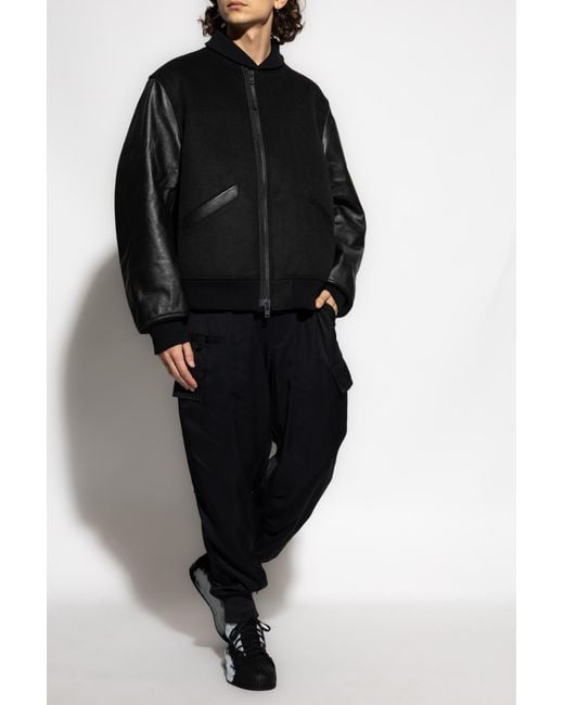 Y-3 Black Bomber Jacket for men