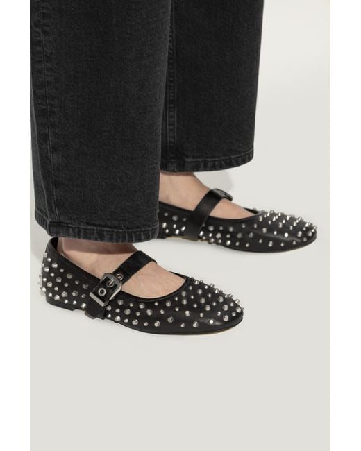 AllSaints Black Ballet Flats "Holly"