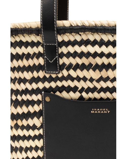 Isabel Marant Black 'cadix Medium' Shopper Bag,