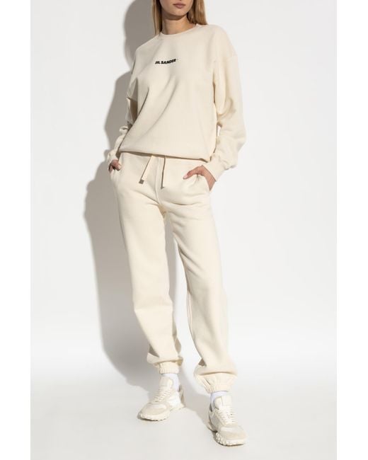 Jil Sander White Sweatpants