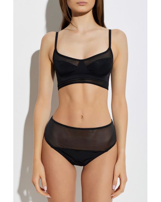 Heist Studios Black Sheer Bra