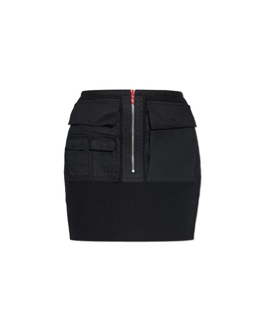 DIESEL Black Skirt 'M-Meryn-Short'