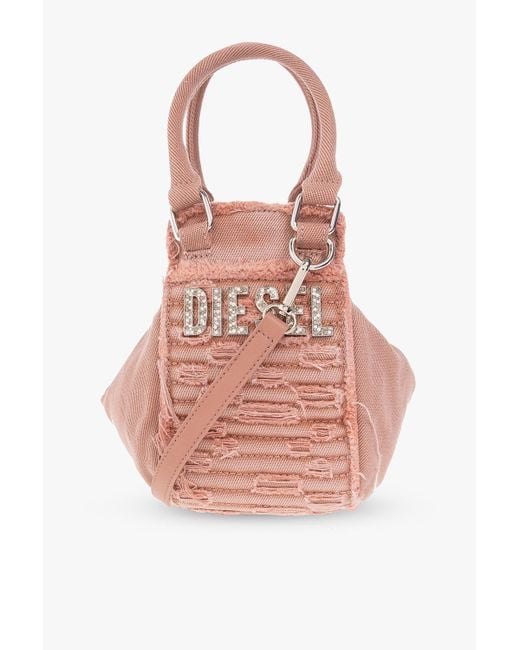 DIESEL 'd-vina-c' Shoulder Bag in Pink | Lyst Australia
